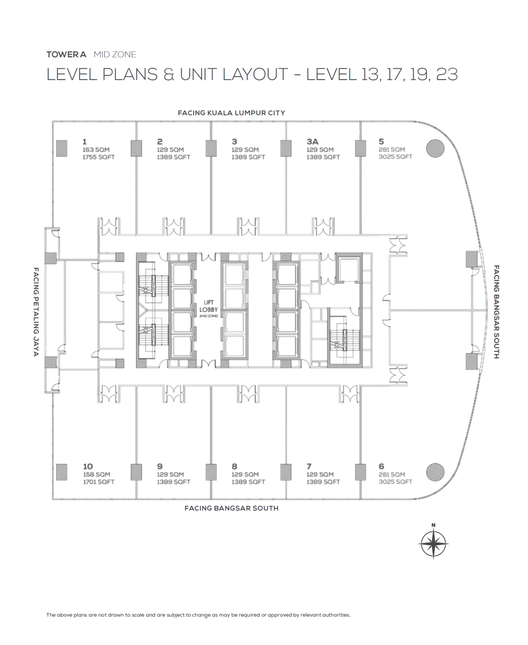 Duo Tower Bangsar South layout plan 3 - Grade A office
